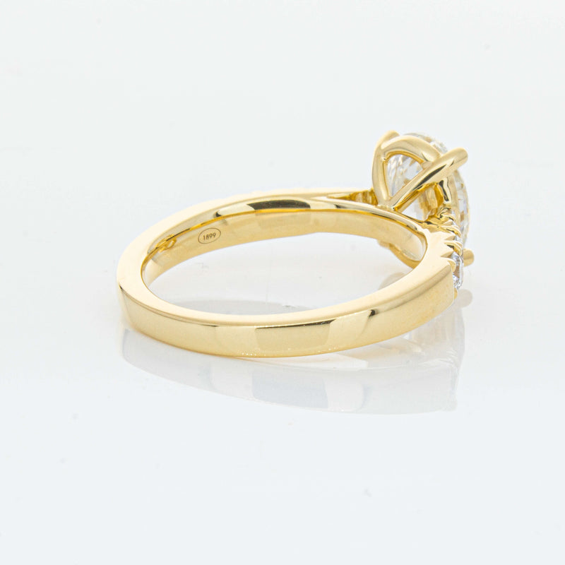 18ct Yellow Gold 2.01ct Oval Diamond Phoenix Ring-Ring-Walker & Hall