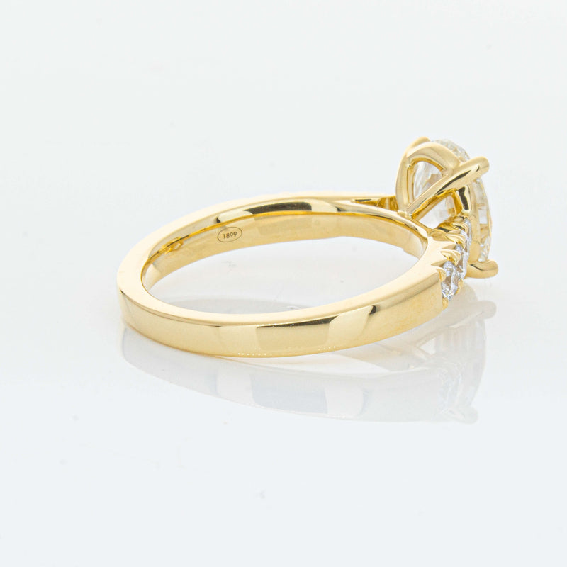 18ct Yellow Gold 2.01ct Oval Diamond Phoenix Ring-Ring-Walker & Hall