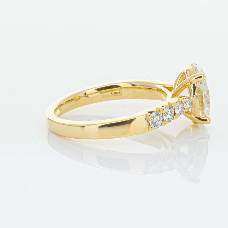 18ct Yellow Gold 2.01ct Oval Diamond Phoenix Ring-Ring-Walker & Hall