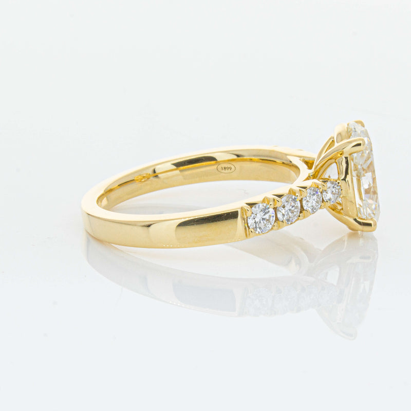 18ct Yellow Gold 2.01ct Oval Diamond Phoenix Ring-Ring-Walker & Hall