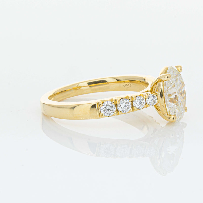 18ct Yellow Gold 2.01ct Oval Diamond Phoenix Ring-Ring-Walker & Hall