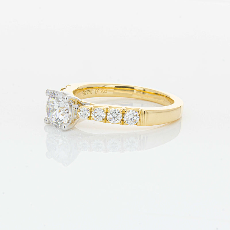 18ct Yellow Gold .90ct Diamond Phoenix Ring-Ring-Walker & Hall
