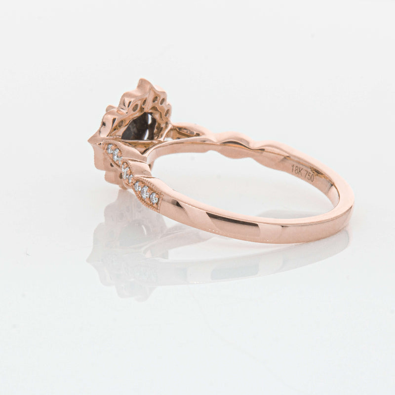 18ct Rose Gold .61ct Black Diamond Paramount Ring-Ring-Walker & Hall