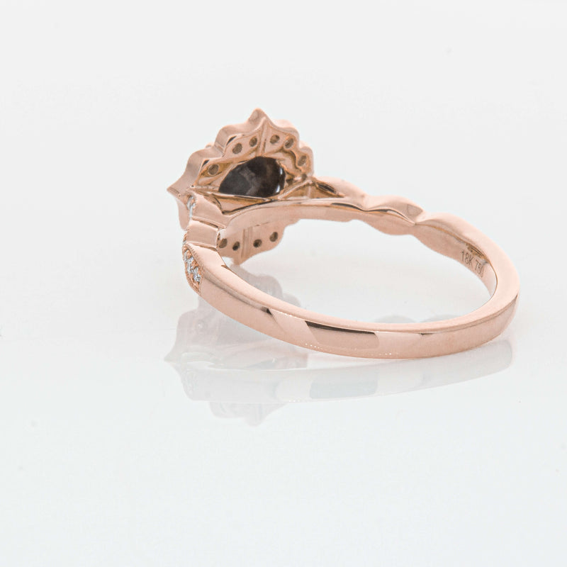18ct Rose Gold .61ct Black Diamond Paramount Ring-Ring-Walker & Hall
