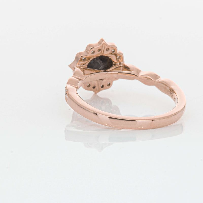 18ct Rose Gold .61ct Black Diamond Paramount Ring-Ring-Walker & Hall