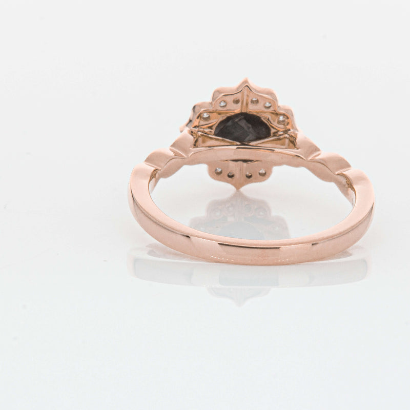 18ct Rose Gold .61ct Black Diamond Paramount Ring-Ring-Walker & Hall