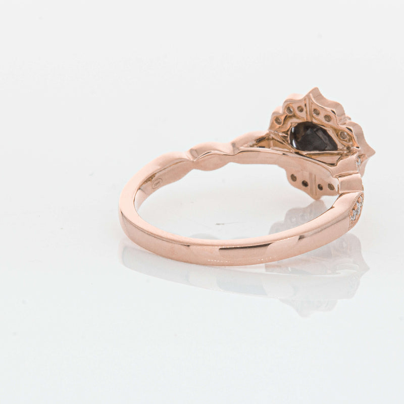 18ct Rose Gold .61ct Black Diamond Paramount Ring-Ring-Walker & Hall