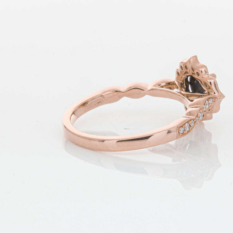 18ct Rose Gold .61ct Black Diamond Paramount Ring-Ring-Walker & Hall