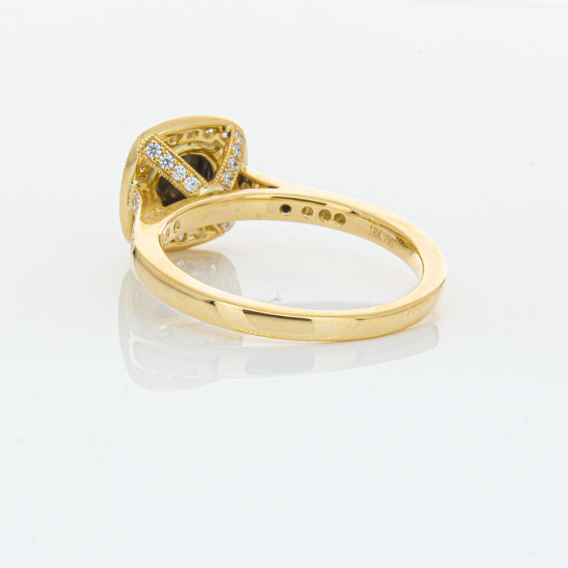 18ct Yellow Gold Black Diamond Aurora Ring-Ring-Walker & Hall
