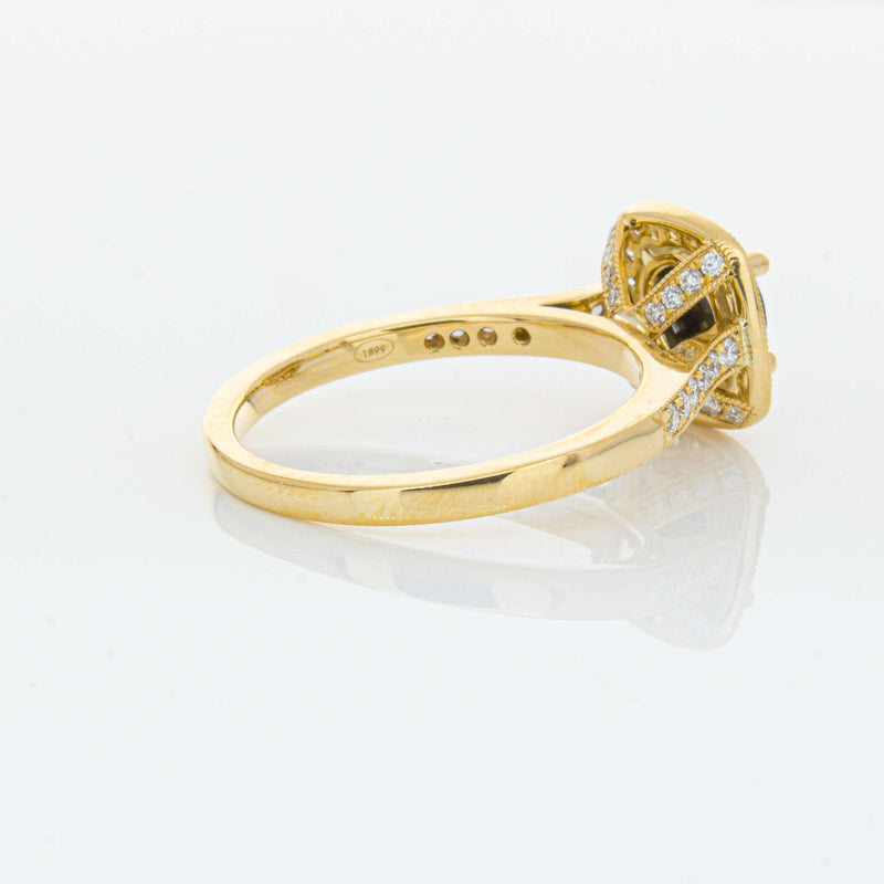18ct Yellow Gold Black Diamond Aurora Ring-Ring-Walker & Hall