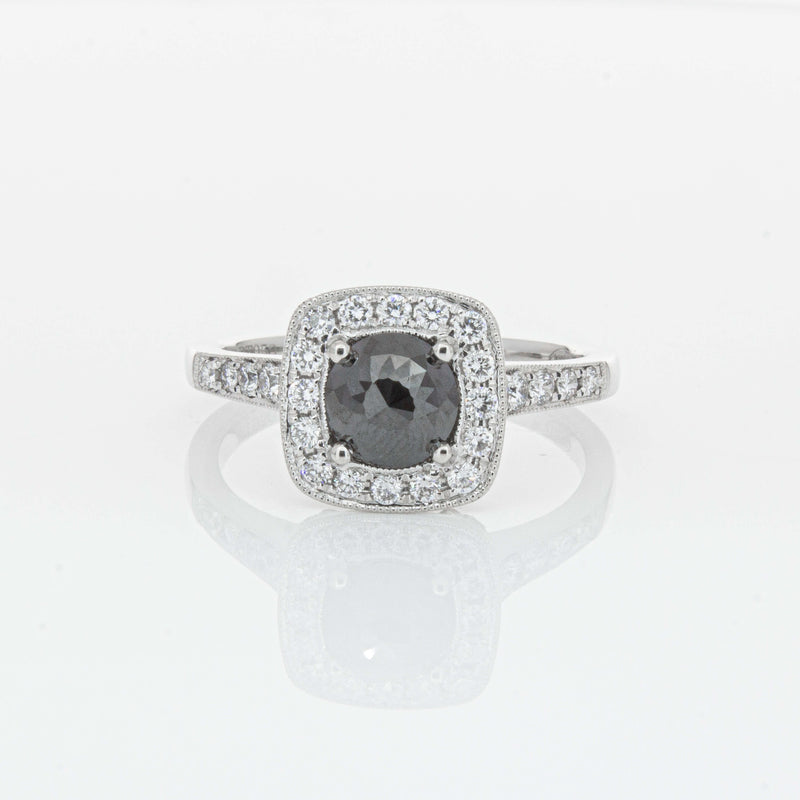 Platinum Black Diamond Aurora Ring-Ring-Walker & Hall