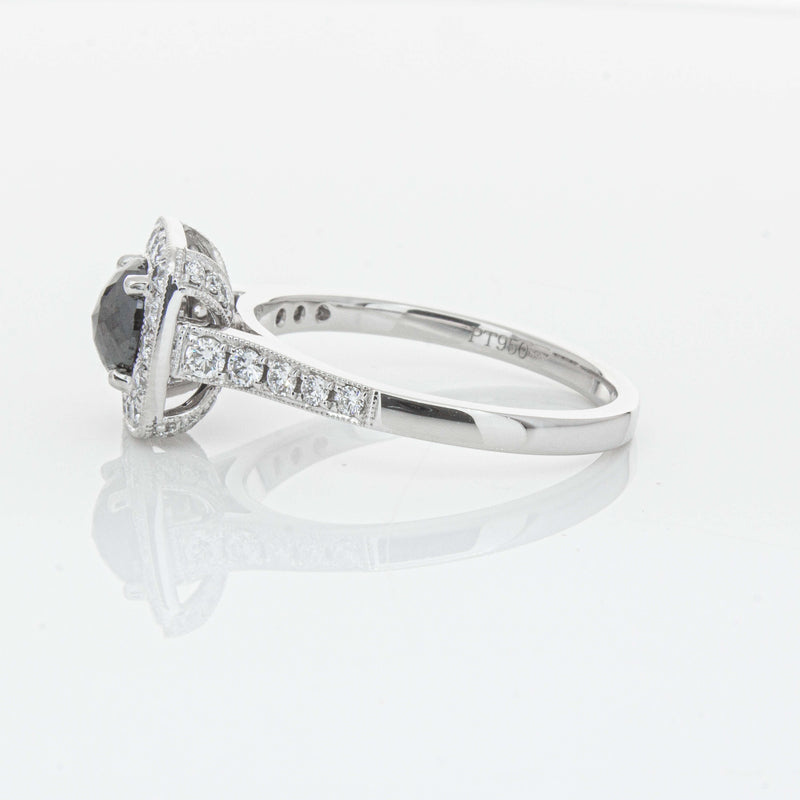 Platinum Black Diamond Aurora Ring-Ring-Walker & Hall