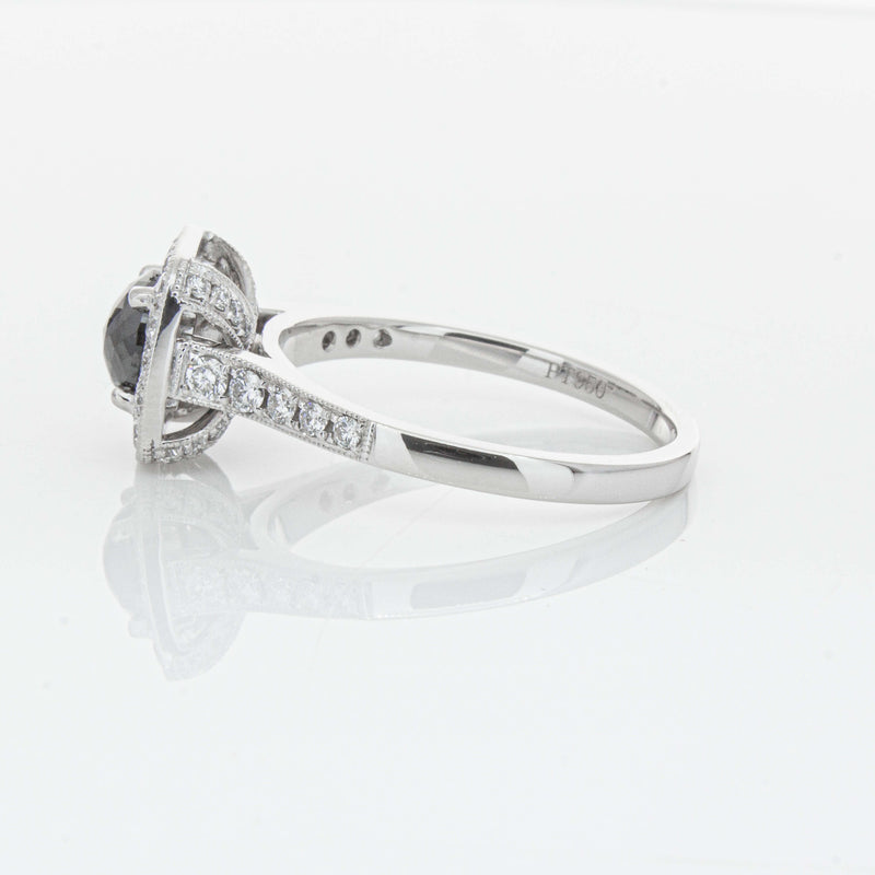 Platinum Black Diamond Aurora Ring-Ring-Walker & Hall