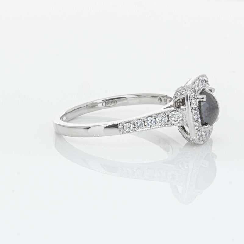 Platinum Black Diamond Aurora Ring-Ring-Walker & Hall