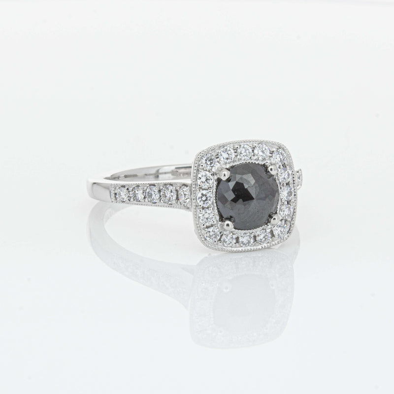 Platinum Black Diamond Aurora Ring-Ring-Walker & Hall