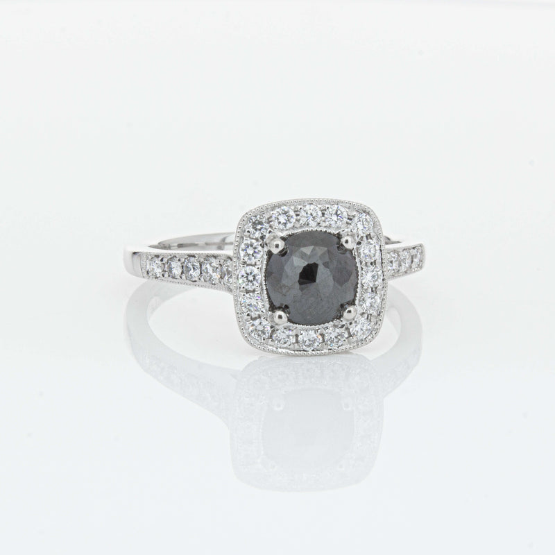 Platinum Black Diamond Aurora Ring-Ring-Walker & Hall