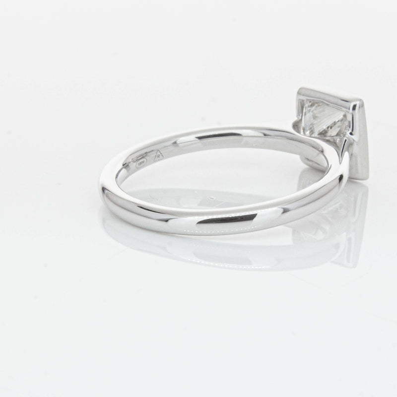 18ct White Gold 1.50ct Reclaimed Princess Cut Diamond Natalia Ring-Ring-Walker & Hall