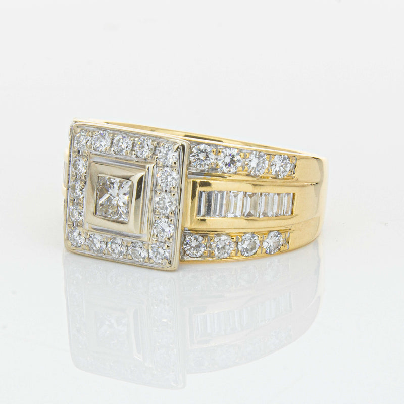 Deja Vu 18ct Yellow & White Gold 1.03ct Diamond Ring-Ring-Walker & Hall