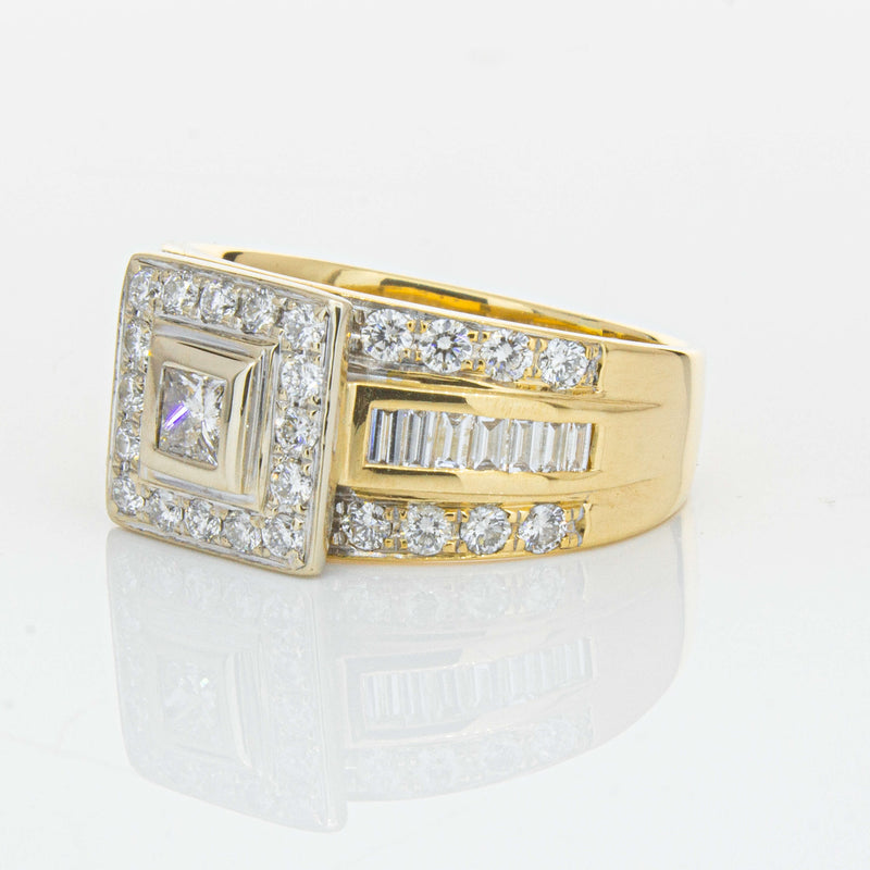 Deja Vu 18ct Yellow & White Gold 1.03ct Diamond Ring-Ring-Walker & Hall