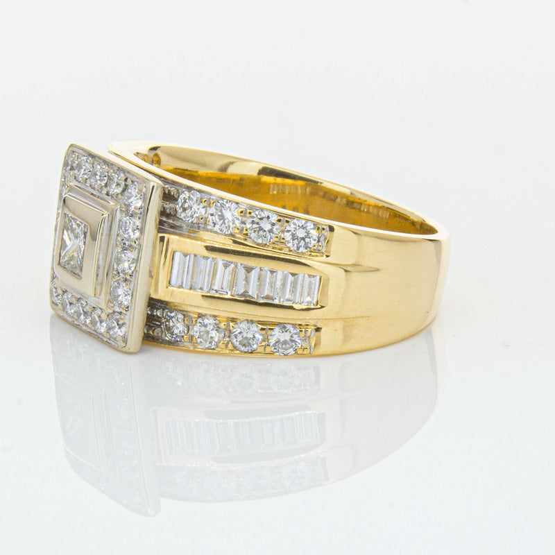 Deja Vu 18ct Yellow & White Gold 1.03ct Diamond Ring-Ring-Walker & Hall