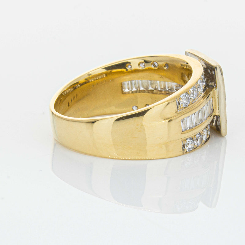 Deja Vu 18ct Yellow & White Gold 1.03ct Diamond Ring-Ring-Walker & Hall