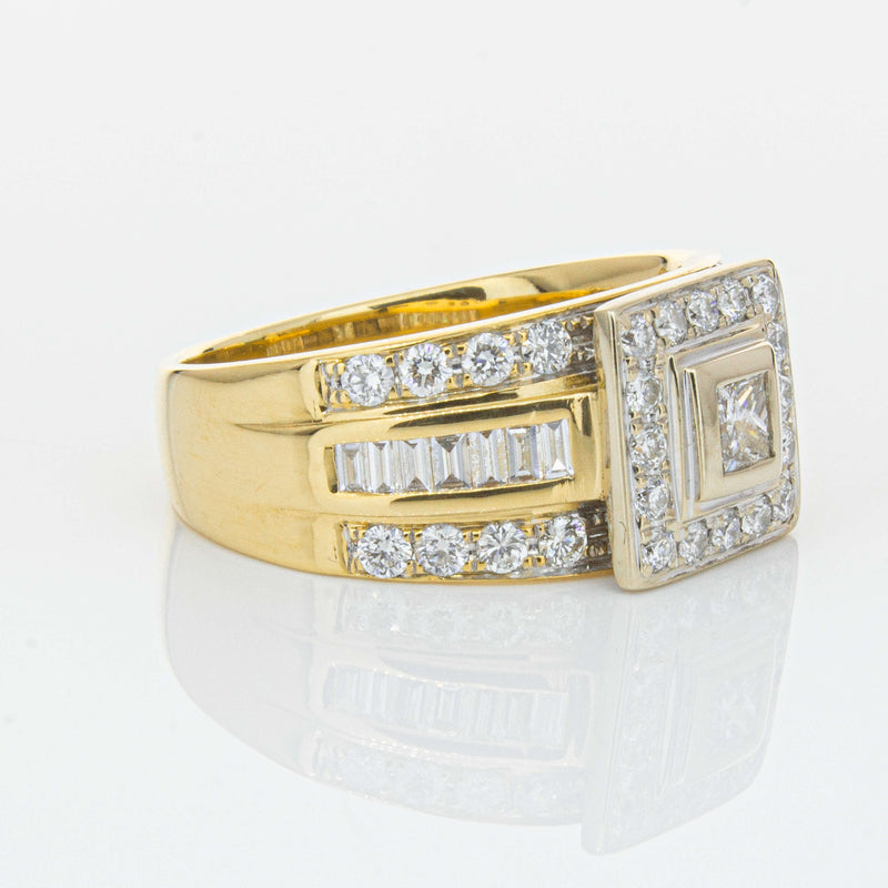 Deja Vu 18ct Yellow & White Gold 1.03ct Diamond Ring-Ring-Walker & Hall