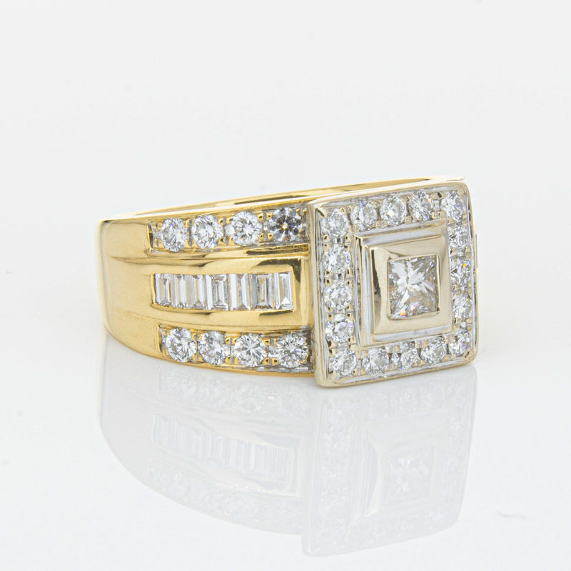 Deja Vu 18ct Yellow & White Gold 1.03ct Diamond Ring-Ring-Walker & Hall