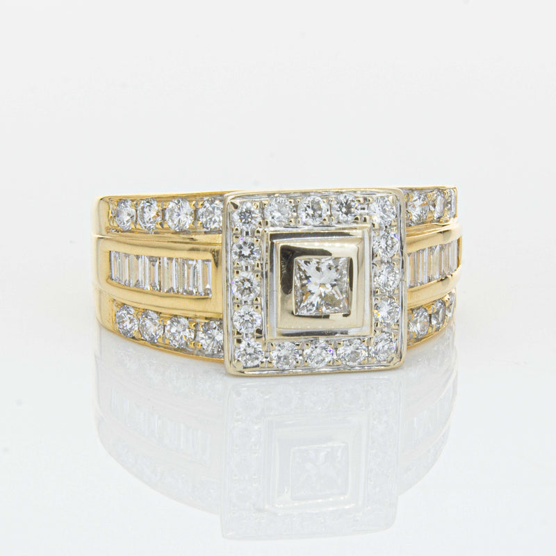 Deja Vu 18ct Yellow & White Gold 1.03ct Diamond Ring-Ring-Walker & Hall