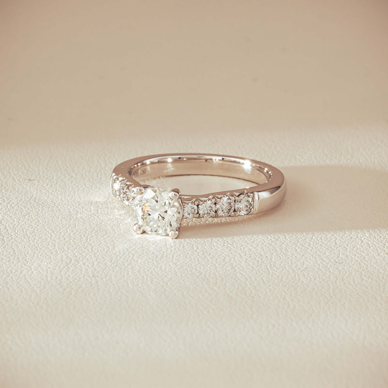18ct White Gold .80ct Diamond Phoenix Ring - Ring - Walker & Hall