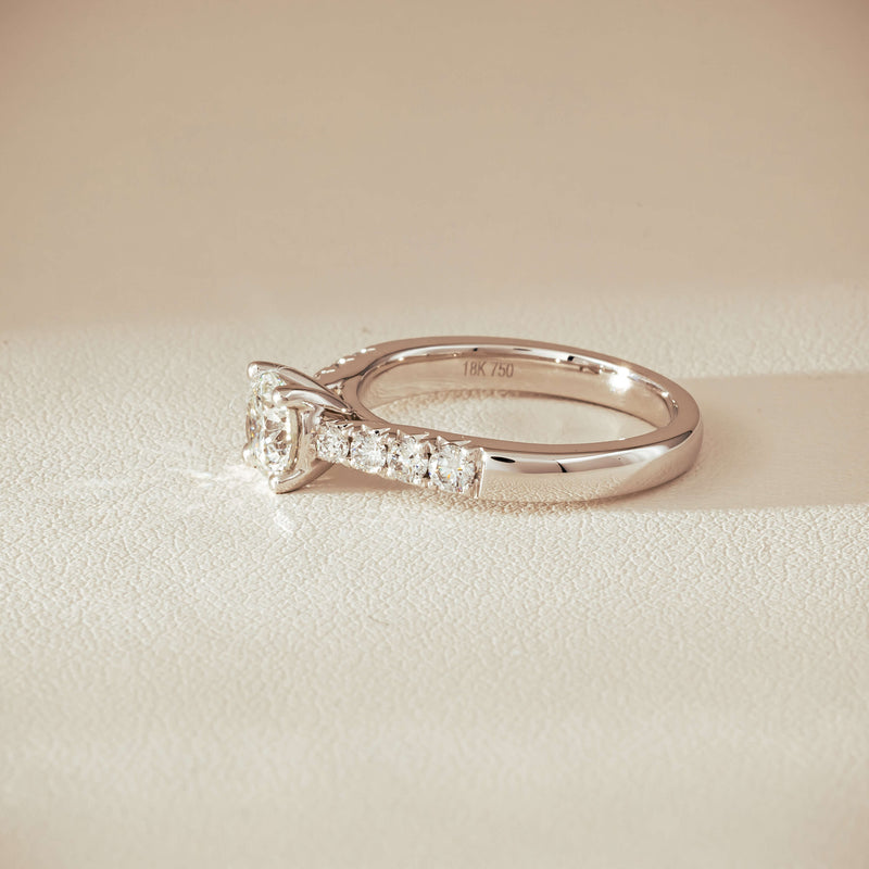 18ct White Gold .80ct Diamond Phoenix Ring - Ring - Walker & Hall