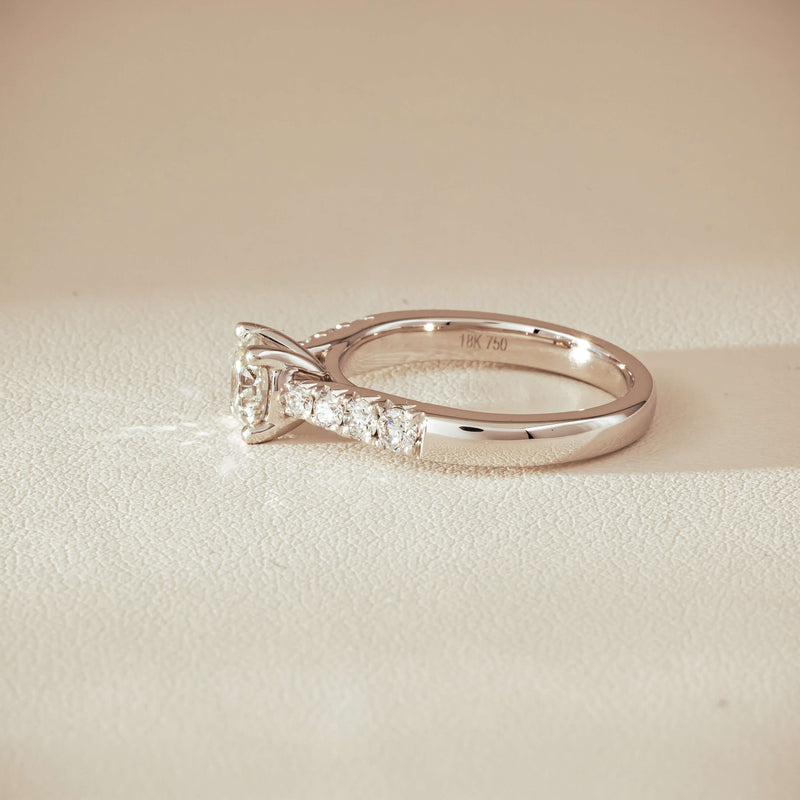 18ct White Gold .80ct Diamond Phoenix Ring - Ring - Walker & Hall