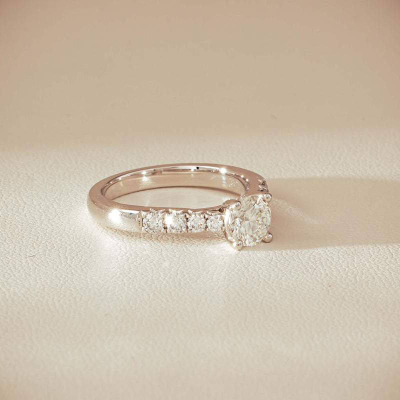 18ct White Gold .80ct Diamond Phoenix Ring - Ring - Walker & Hall