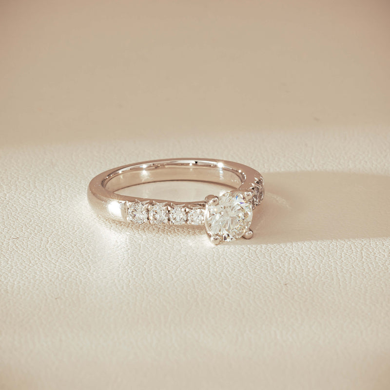 18ct White Gold .80ct Diamond Phoenix Ring - Ring - Walker & Hall
