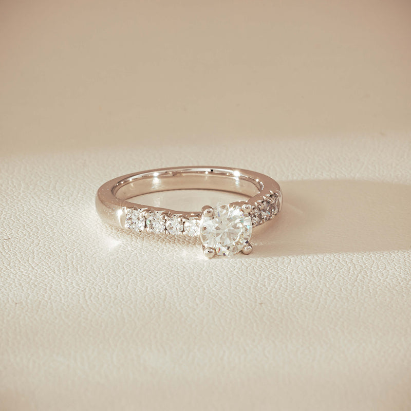 18ct White Gold .80ct Diamond Phoenix Ring - Ring - Walker & Hall
