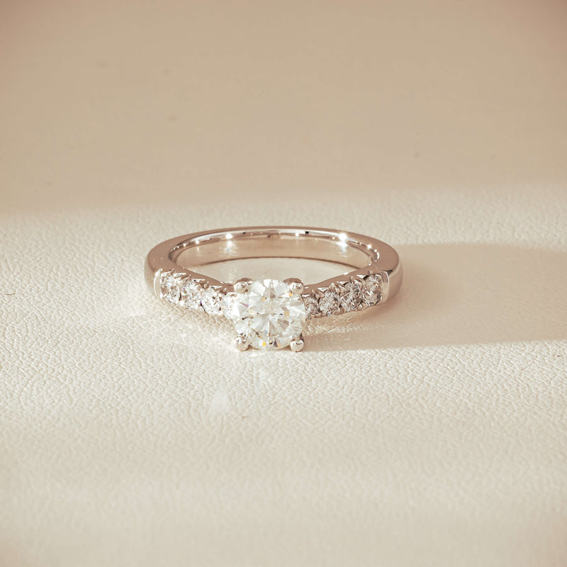 18ct White Gold .80ct Diamond Phoenix Ring - Ring - Walker & Hall