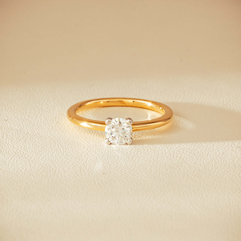 18ct Yellow Gold .60ct Diamond Melba Ring - Ring - Walker & Hall