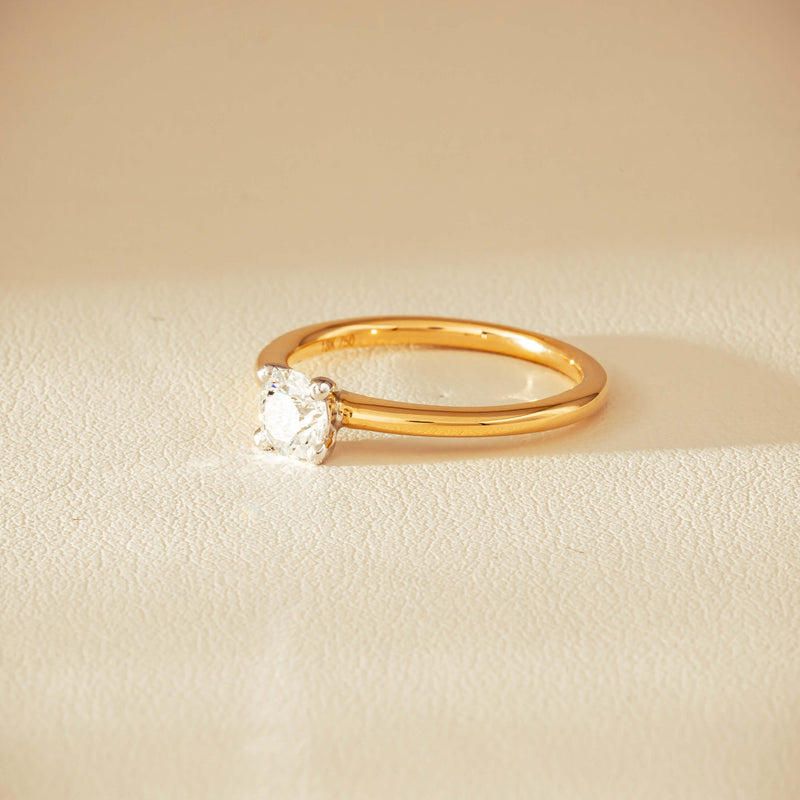 18ct Yellow Gold .60ct Diamond Melba Ring - Ring - Walker & Hall