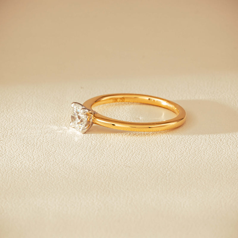 18ct Yellow Gold .60ct Diamond Melba Ring - Ring - Walker & Hall