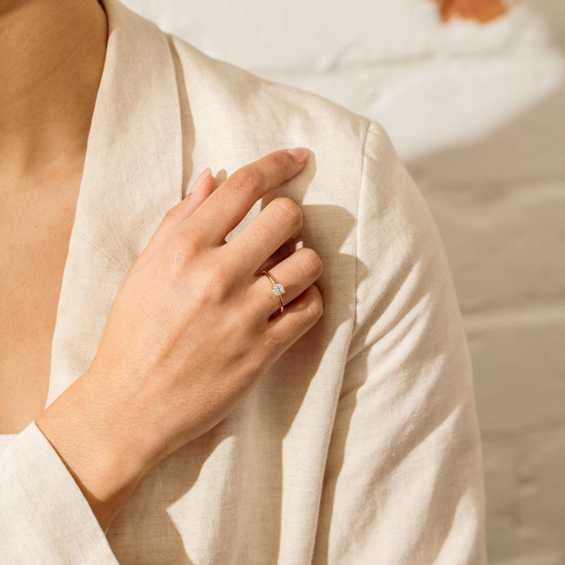 18ct Yellow Gold .60ct Diamond Melba Ring - Ring - Walker & Hall