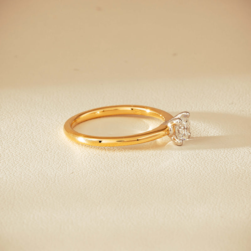 18ct Yellow Gold .60ct Diamond Melba Ring - Ring - Walker & Hall