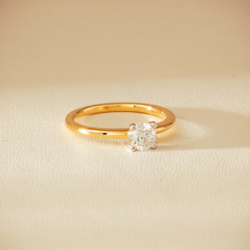 18ct Yellow Gold .60ct Diamond Melba Ring - Ring - Walker & Hall