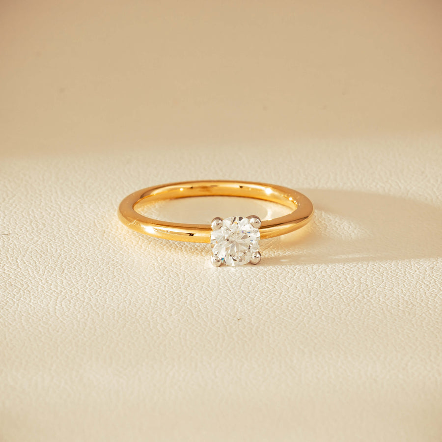 18ct Yellow Gold .60ct Diamond Melba Ring - Ring - Walker & Hall