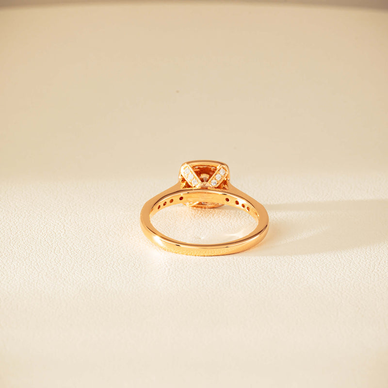 18ct Rose Gold .51ct Champagne Diamond Aurora Ring - Ring - Walker & Hall