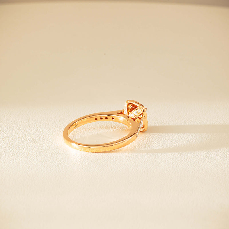 18ct Rose Gold .51ct Champagne Diamond Aurora Ring - Ring - Walker & Hall