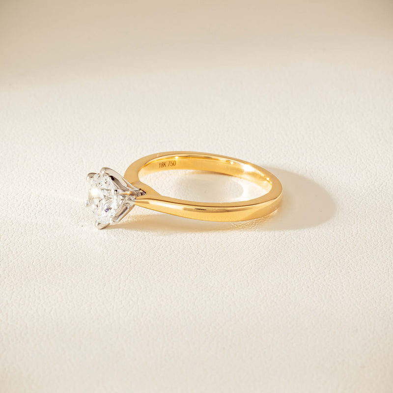 18ct Yellow Gold 1.07ct Reclaimed Diamond Capri Ring - Ring - Walker & Hall