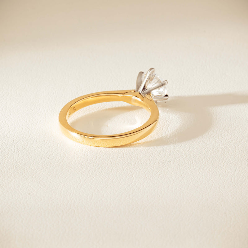 18ct Yellow Gold 1.07ct Reclaimed Diamond Capri Ring - Ring - Walker & Hall