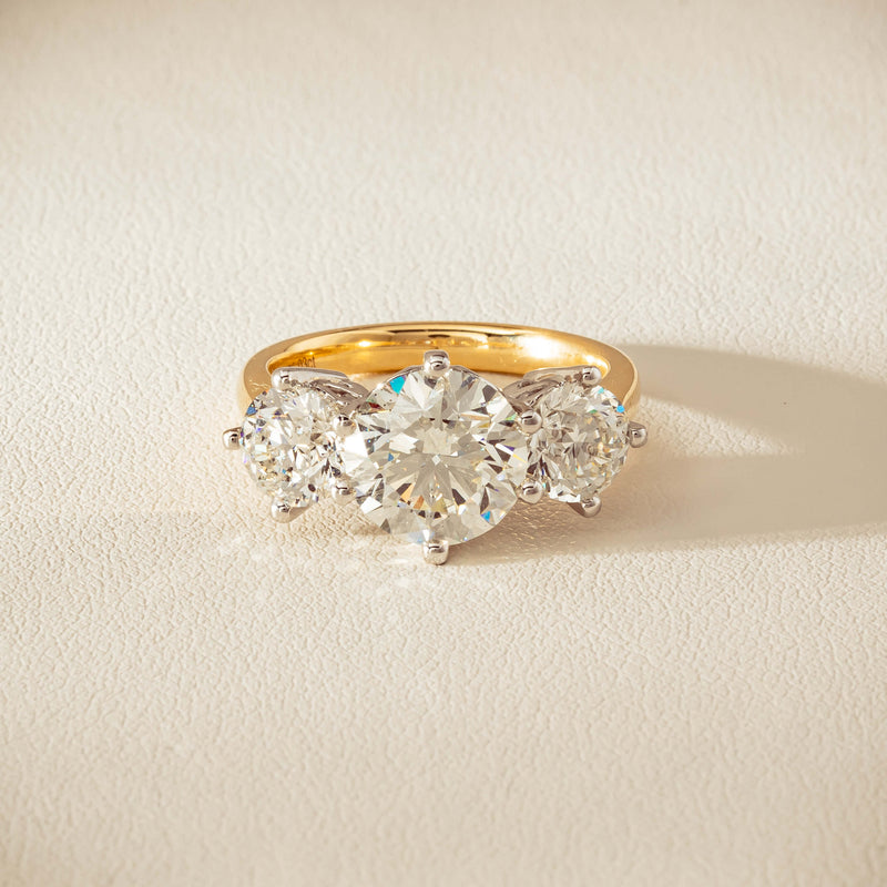 18ct Yellow & White Gold 5.03ct Diamond Coronado Ring - Ring - Walker & Hall