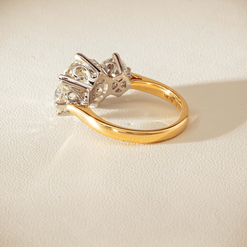 18ct Yellow & White Gold 5.03ct Diamond Coronado Ring - Ring - Walker & Hall