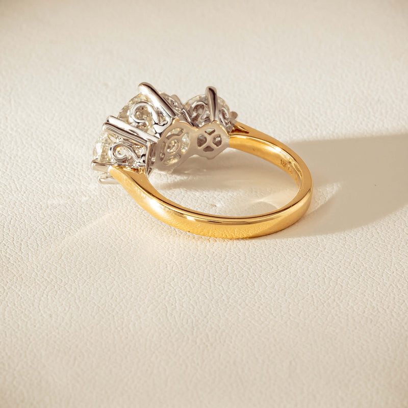 18ct Yellow & White Gold 5.03ct Diamond Coronado Ring - Ring - Walker & Hall