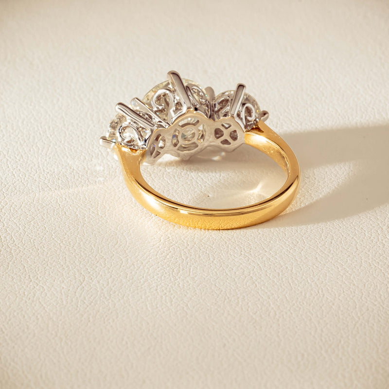 18ct Yellow & White Gold 5.03ct Diamond Coronado Ring - Ring - Walker & Hall